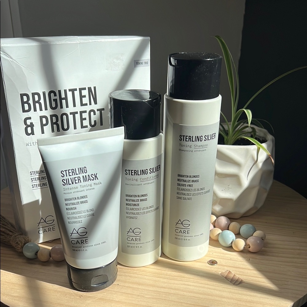 Sterling Silver Skincare Set - Black and White
